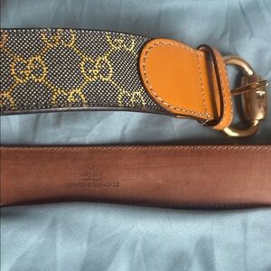 Gucci women’s belt and Gold Patterned Belt